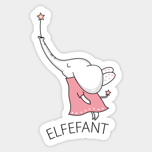 Do you love puns and puns? Then the funny elephant is perfect as a fairy. Sticker